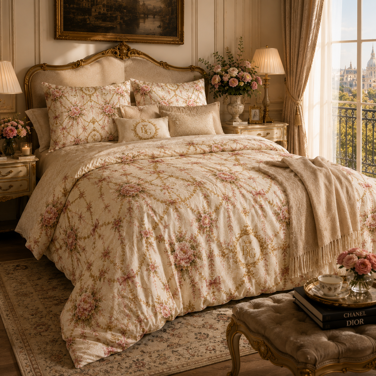 Le Jardin Impérial Cotton Bed Set – Movement & Silhouette