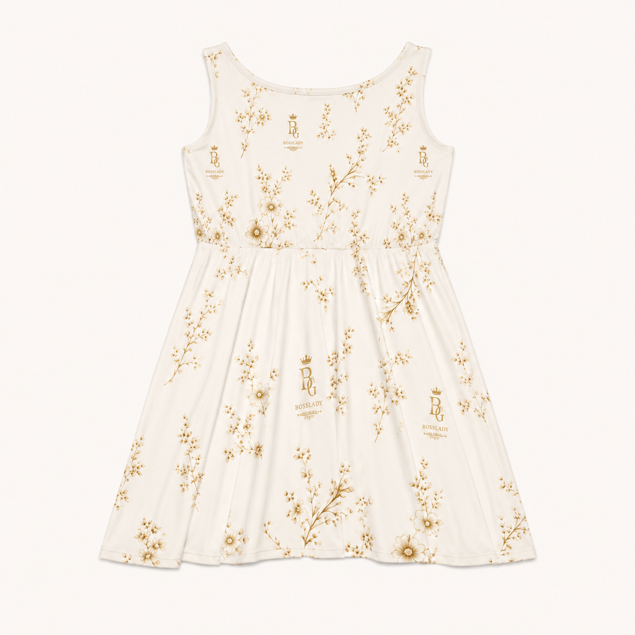 Jardin Élégance de Silhouette — Ivory & Antique Gold – Front View