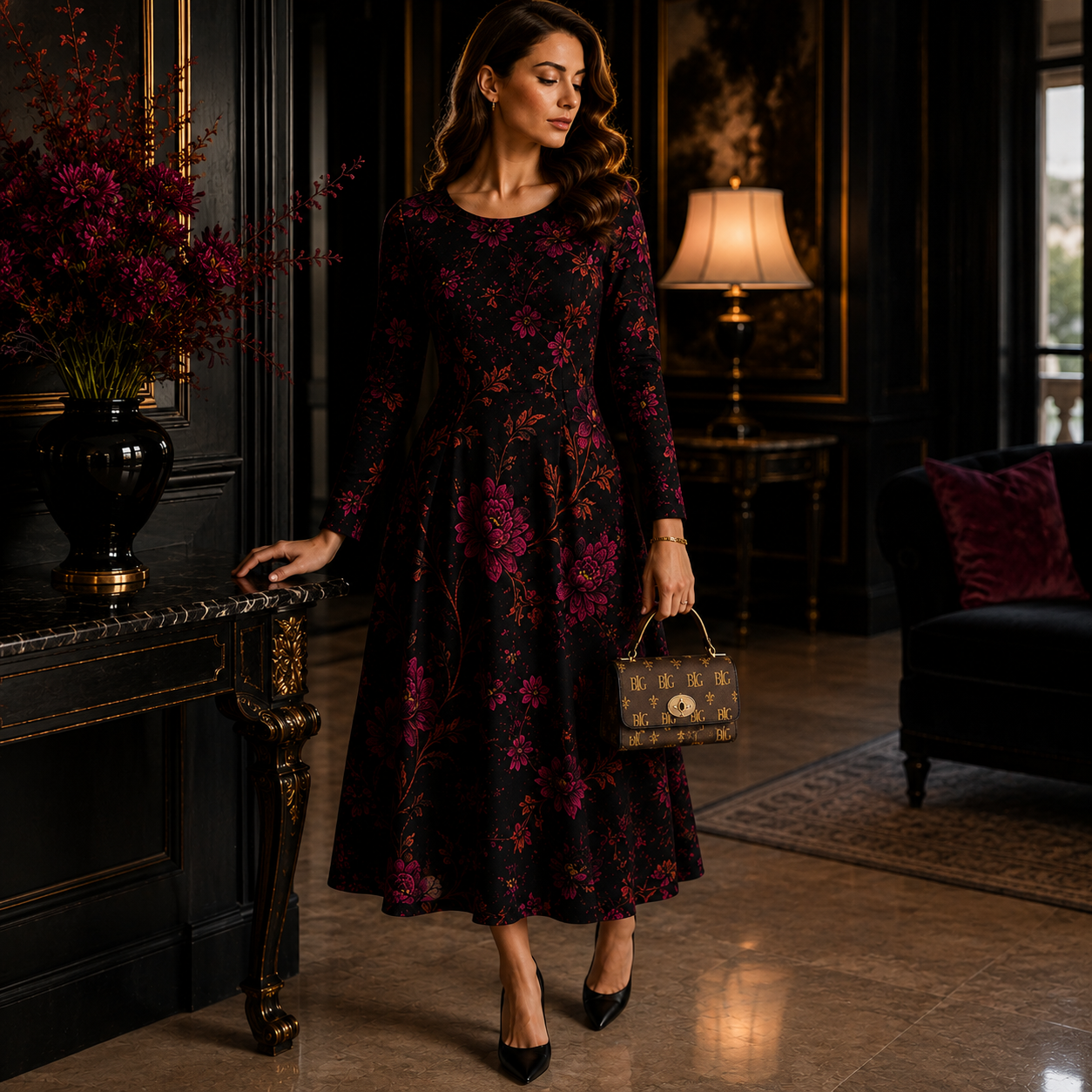 Le Jardin Nocturne Dress | Maison BLG Silhouette – Craftsmanship Detail