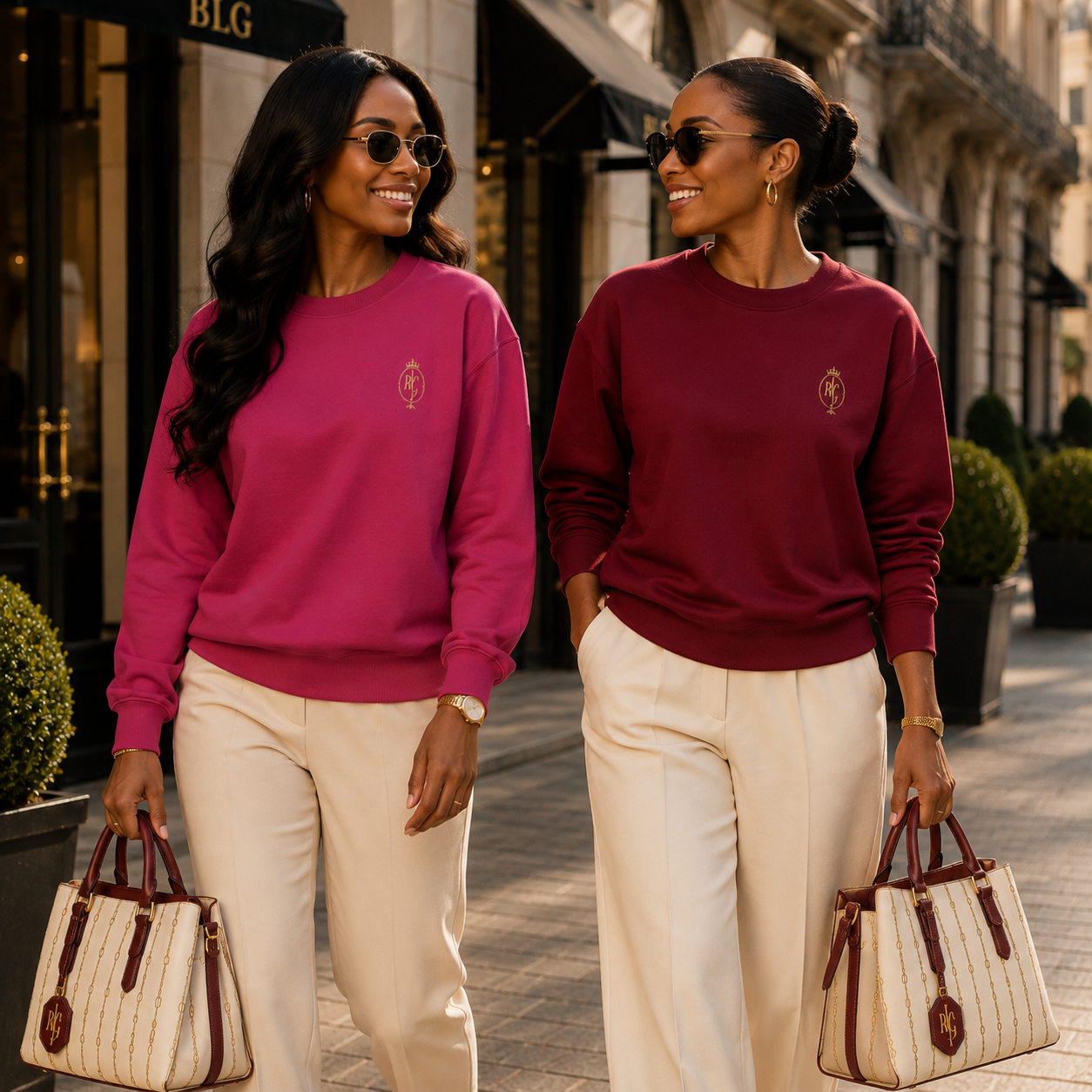 BLG Shiloutte Signature Crown sweatshirt – Editorial Lifestyle