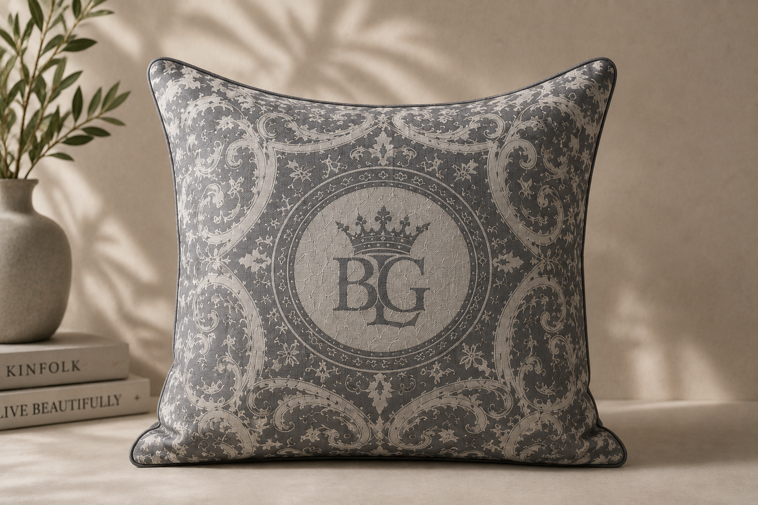 BLG Signature Throw case l Throw Pillow Cover – Product Image