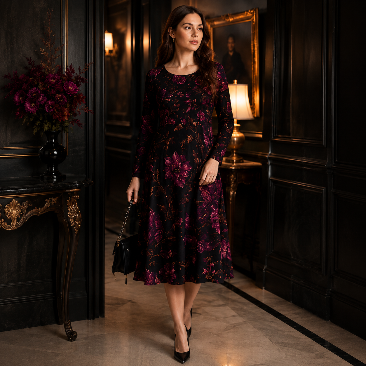 Le Jardin Nocturne Dress | Maison BLG Silhouette