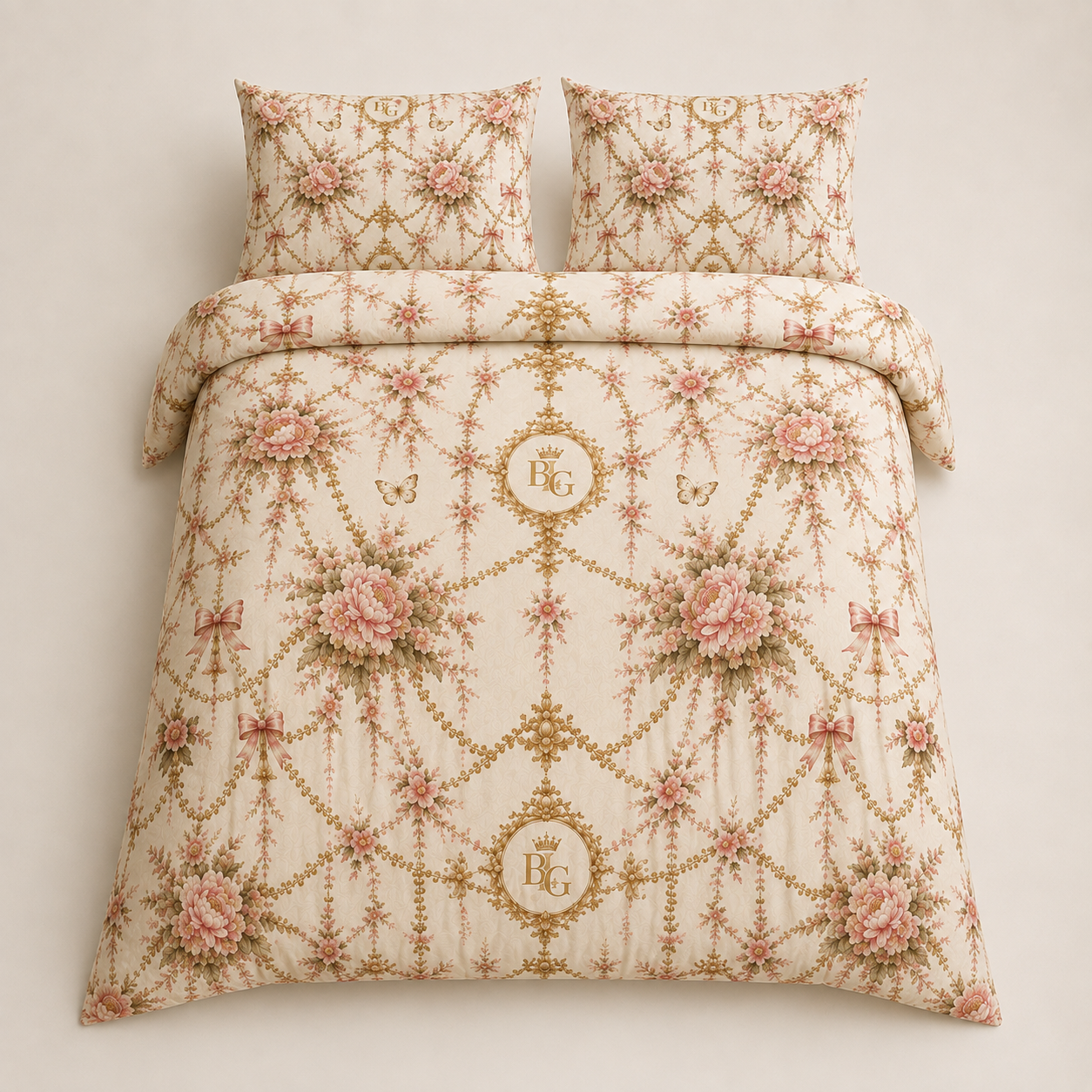 Le Jardin Impérial Cotton Bed Set – Craftsmanship Detail