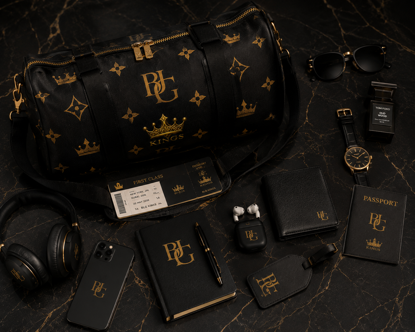 BLG Noir Royal Duffel Bag | Kings Signature 