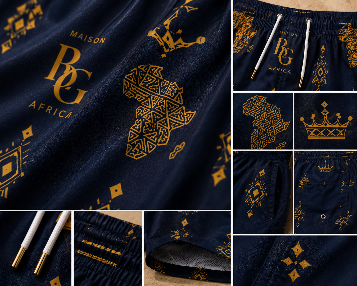 African Crown Pattern Resort Wesr| Maison BLG Africa – Movement & Silhouette