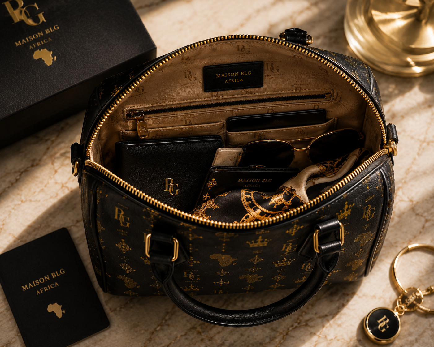 Maison BLG Africa Signature Top Handle Bag – Movement & Silhouette